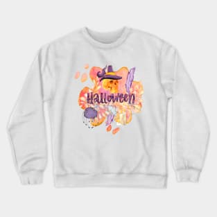 BEAUTIFUL WORDSMITH HALLOWEEN WITH SKULL AND SPIDER WITH FEATHERS AND FLOWERS Crewneck Sweatshirt